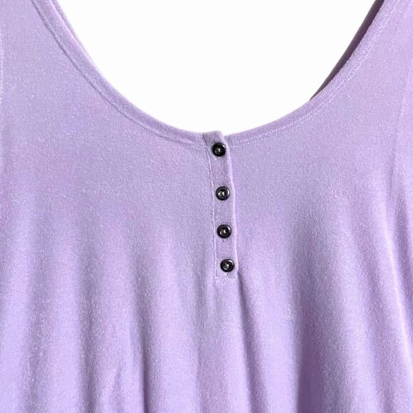 Torrid Lilac Purple Terry Cloth Henley Jumpsuit Swim Coverup Size 3 3XL NWT - Picture 6 of 12